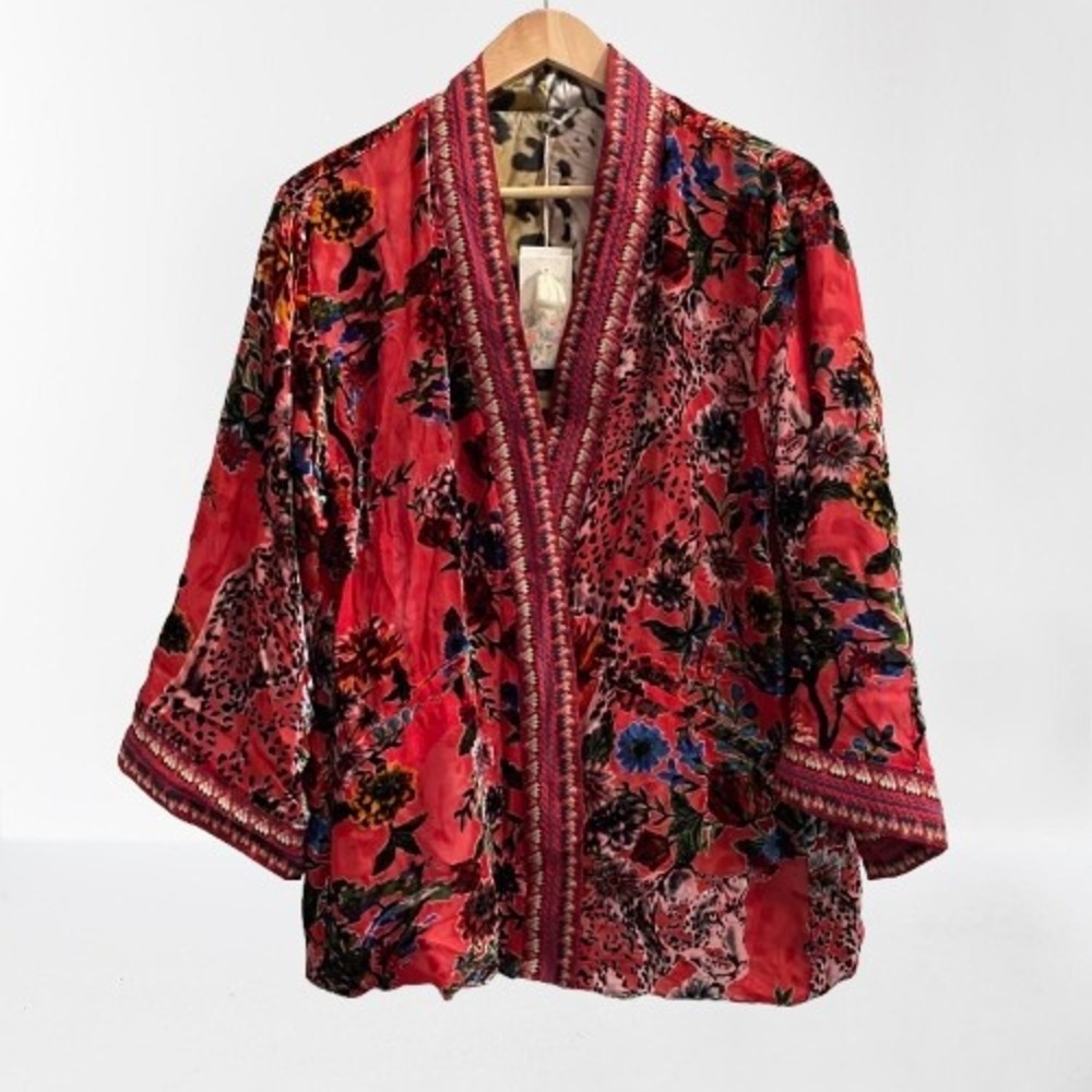 NEW Johnny Was MERHAWI‎ KIMONO Bobcat Reversible Small - Picture 8 of 14